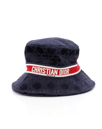 Teddy D Bucket Hat Cannage Embroidered Velvet